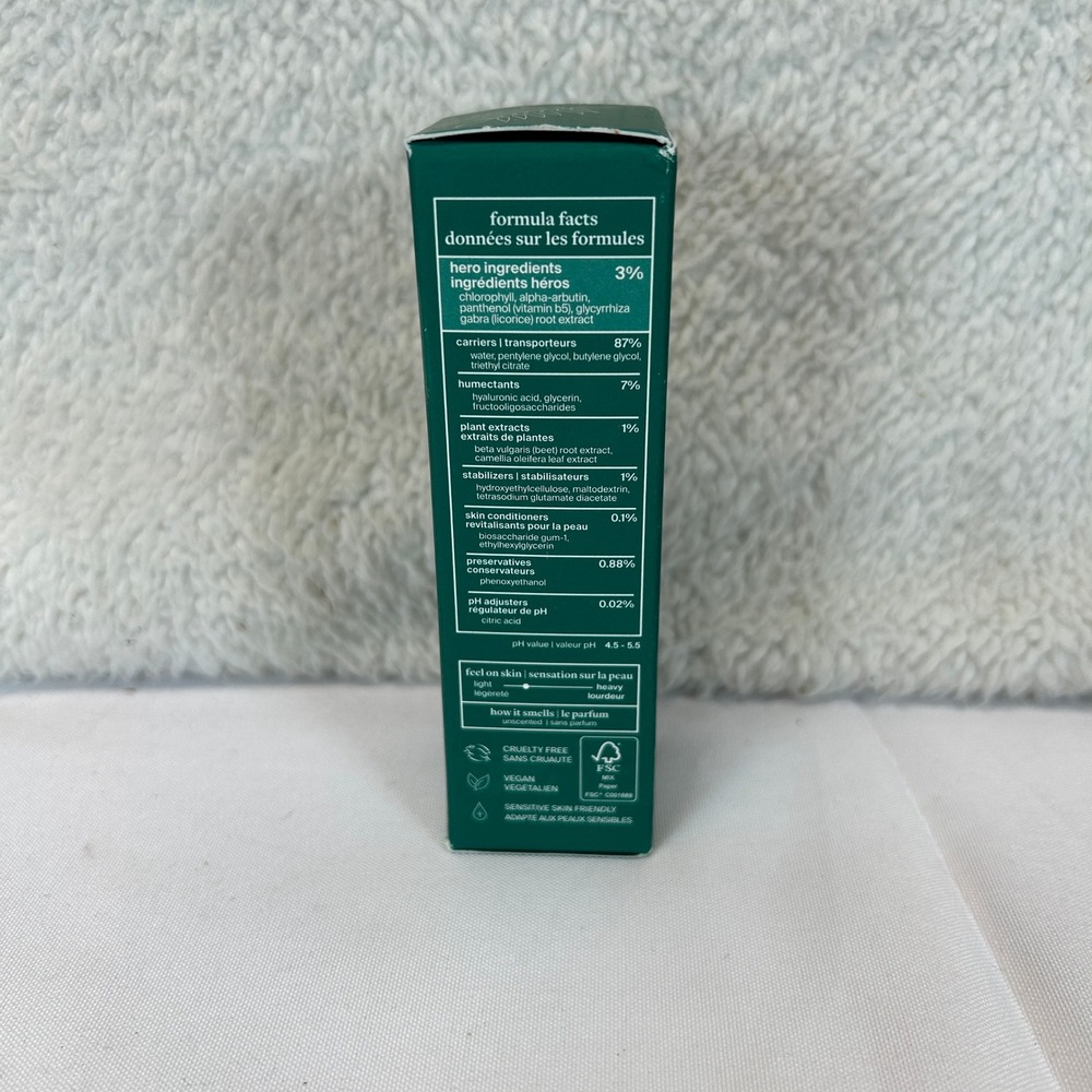 cocokind Chlorophyll Discoloration Serum 1oz Alpha Arbutin Hyperpigmentation - Picture 3 of 8